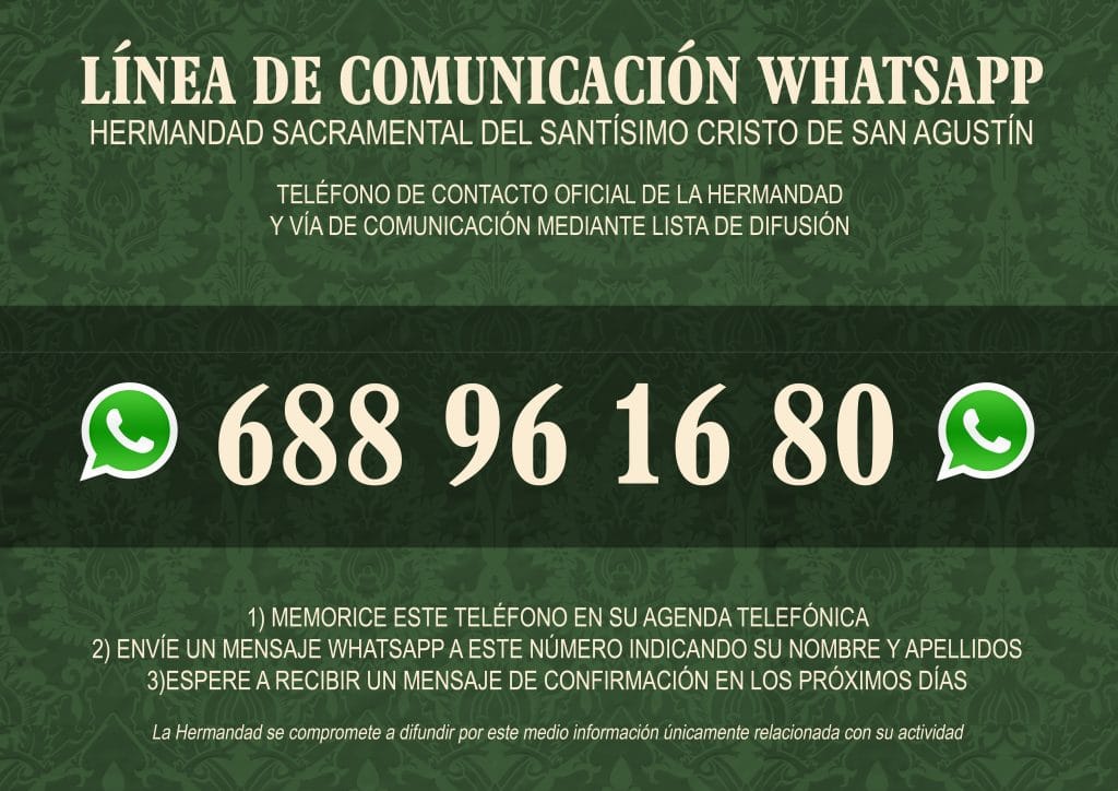 WhatsApp Hdad. de San Agustín, Granada